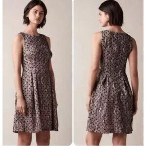 NWT Jason Wu Fit and Flare Dress Pink with Black Lace Overlay Size Large